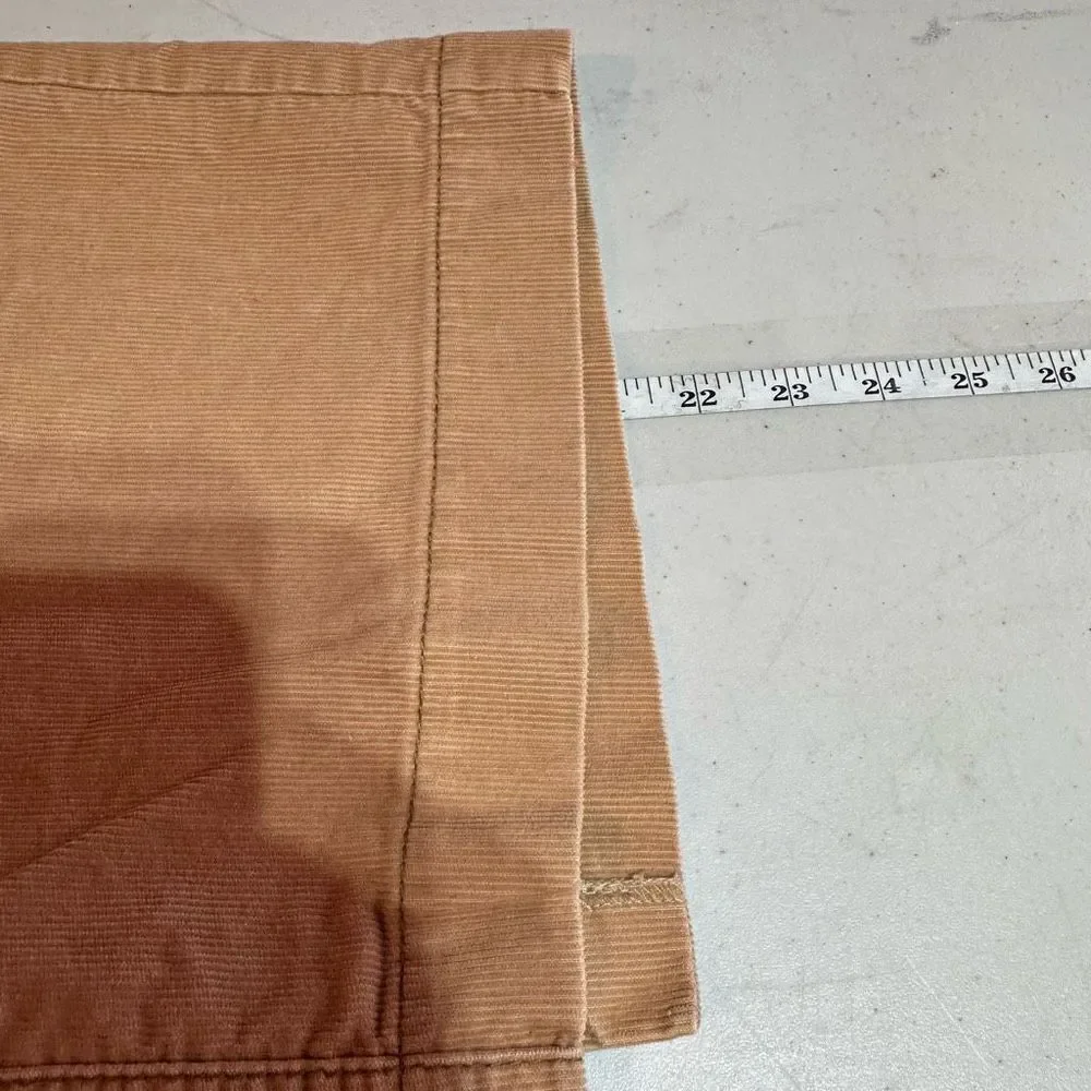 Ann Taylor Loft Women's Corduroy Back Slit Pencil Mini Skirt Beige Tan Size 14‎
